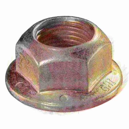 Midwest Fastener Flange Nut, 3/4"-16, Steel, Grade 8, Zinc Yellow, 5 PK 932127